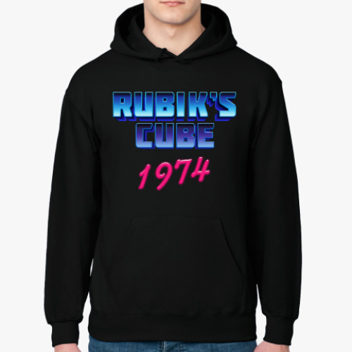Толстовка худи с принтом Кубик Рубика | Спидкубинг