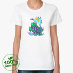 Женская футболка органик