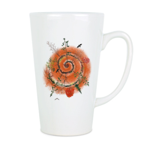 Чашка Латте с принтом Сюрреалистические леса