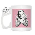 Кружка с футбольным мячиком