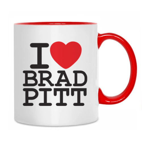 Кружка Я люблю Бреда Питта