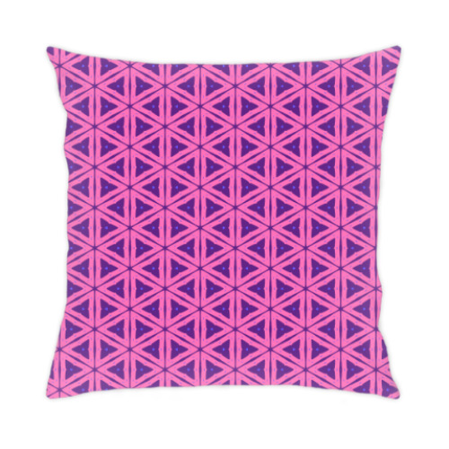 Подушка с принтом Яркий абстрактный паттерн