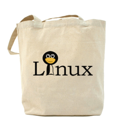 Сумка шоппер с принтом Linux