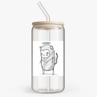 Банка с бамбуковой крышкой