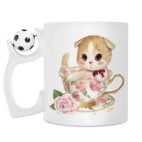 Кружка с футбольным мячиком