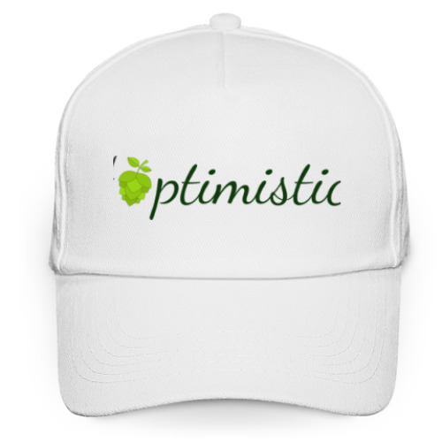 Кепка бейсболка с принтом Hoptimistic