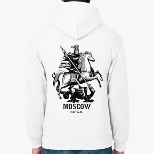 Толстовка худи с принтом Moscow