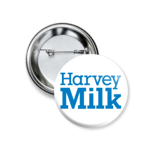 Значок 37мм с принтом  Harvey Milk