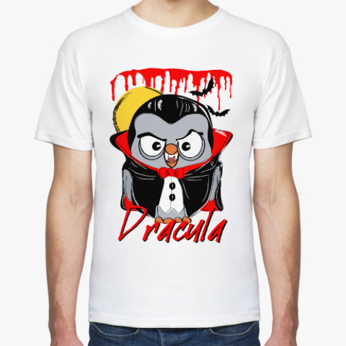 Футболка с принтом Сова Дракула Суперсова Goofi