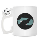 Кружка с футбольным мячиком