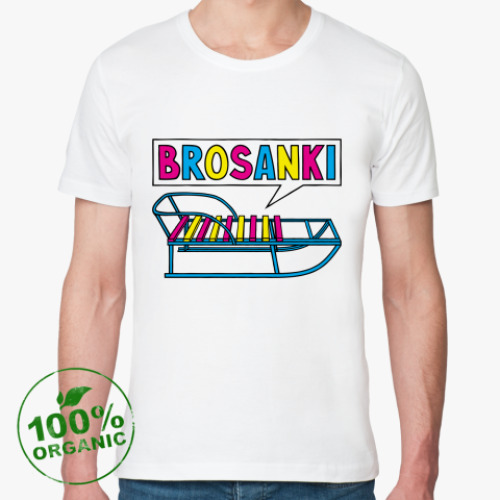 Футболка из органик-хлопка с принтом Brosanki