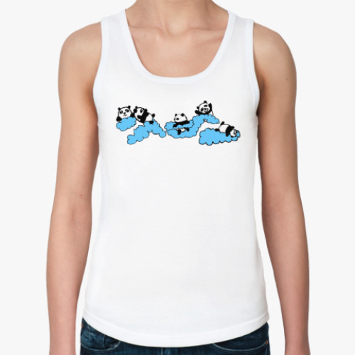 Женская майка с принтом  Панда