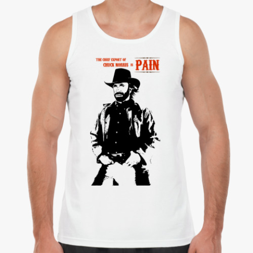 Майка с принтом  Чак Норрис