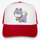 Кепка Trucker, красная Котик