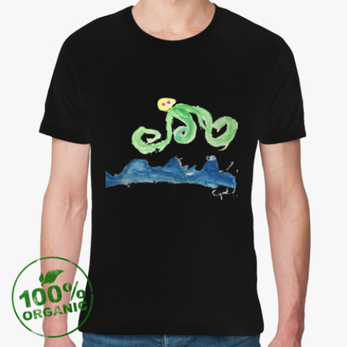 Футболка из органик-хлопка с принтом Осьминожка