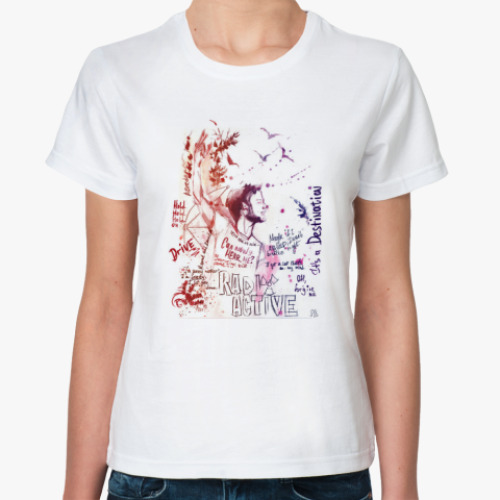 Классическая футболка с принтом Imagine Dragons