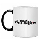 Кружка двухцветная