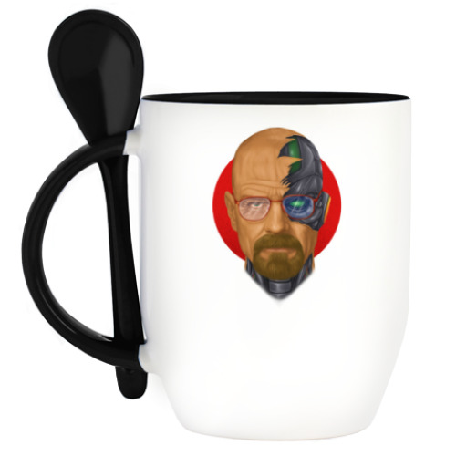 Кружка с ложкой с принтом Breaking Bad