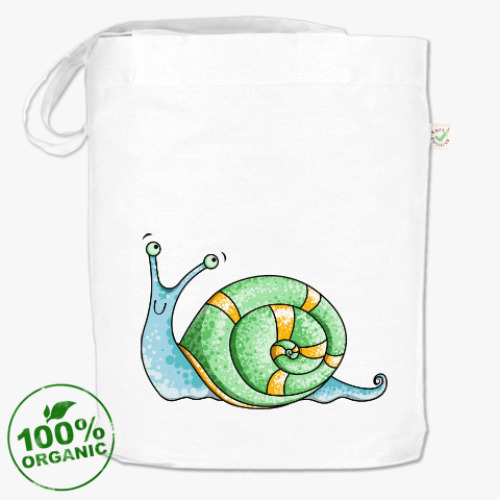 Сумка шоппер с принтом Ползу туда, не знаю куда