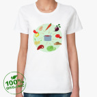 Женская футболка органик