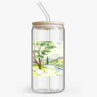 Банка с бамбуковой крышкой