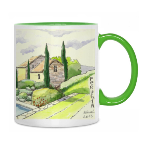 Кружка с принтом Итальянский пейзаж