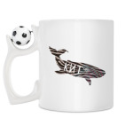 Кружка с футбольным мячиком