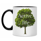 Кружка двухцветная