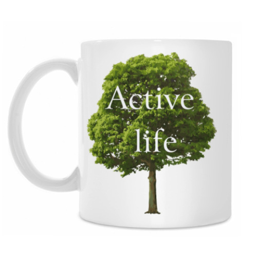 Кружка с принтом Active life