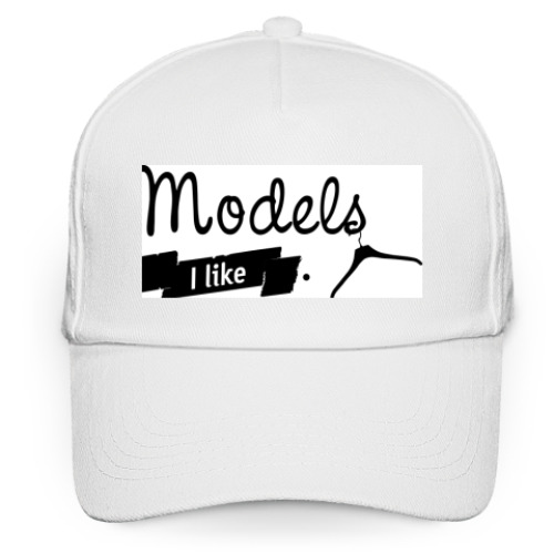 Кепка бейсболка с принтом 'Models I like'