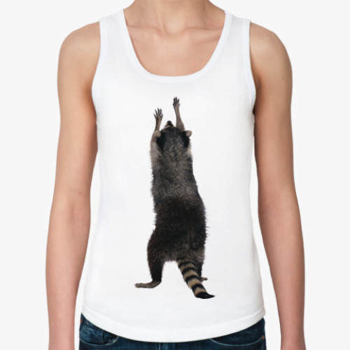 Женская майка Енот