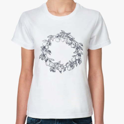 Классическая футболка Ботаника. Груша.