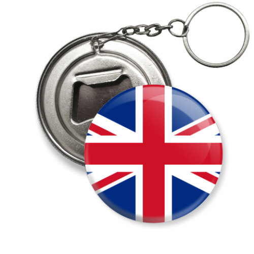 Брелок-открывашка с принтом  «UK»