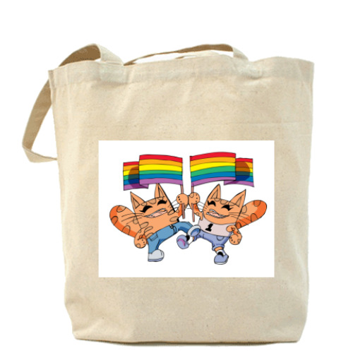 Сумка шоппер с принтом Я горжусь