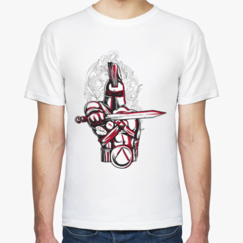 Футболка с принтом Спартанец