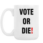 Большая кружка (420 мл) VOTE OR DIE!