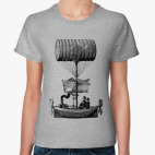 Классическая женская футболка Летательный аппарат