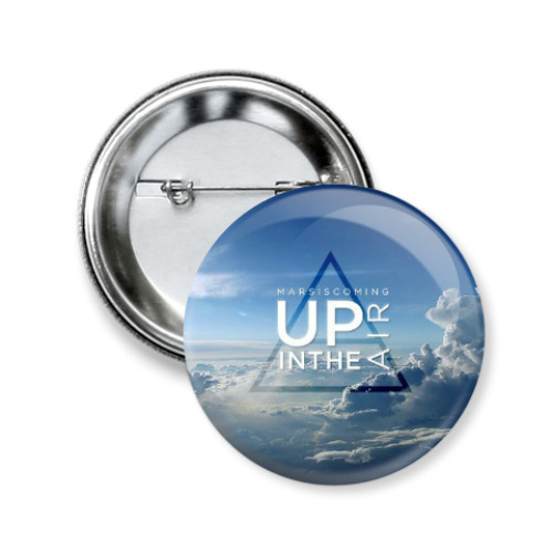 Значок 50мм с принтом 30 seconds to mars