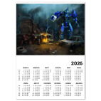 Календарь A2 2026, белый Войны Роботов