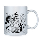 Кружка серебристая движение