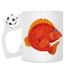 Кружка с футбольным мячиком