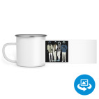 Кружка металлическая белая (круговая запечатка)