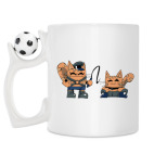 Кружка с футбольным мячиком
