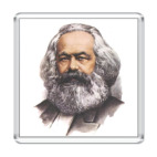 Магнит 6.5 x 6.5 см Карл Маркс