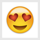 Emoji Смайл: Влюбленный