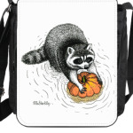 Енот с тыквой