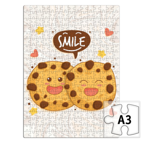 Пазл с принтом Печеньки