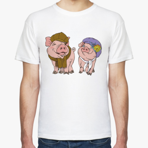 Футболка с принтом Год желтой свиньи 2019