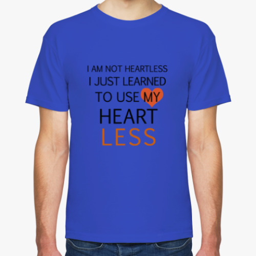 Футболка с принтом Use my heart less