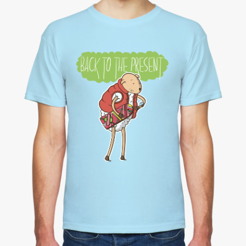 Футболка с принтом Назад в настоящее!